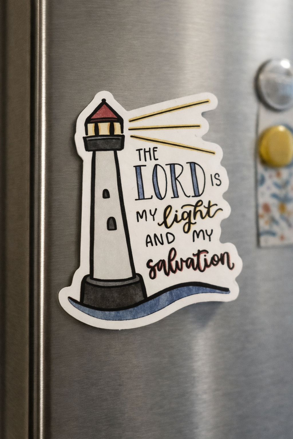 The Lord Is My Light Lighthouse Magnet